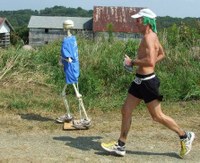 Finish line Jeff Nelson finishes